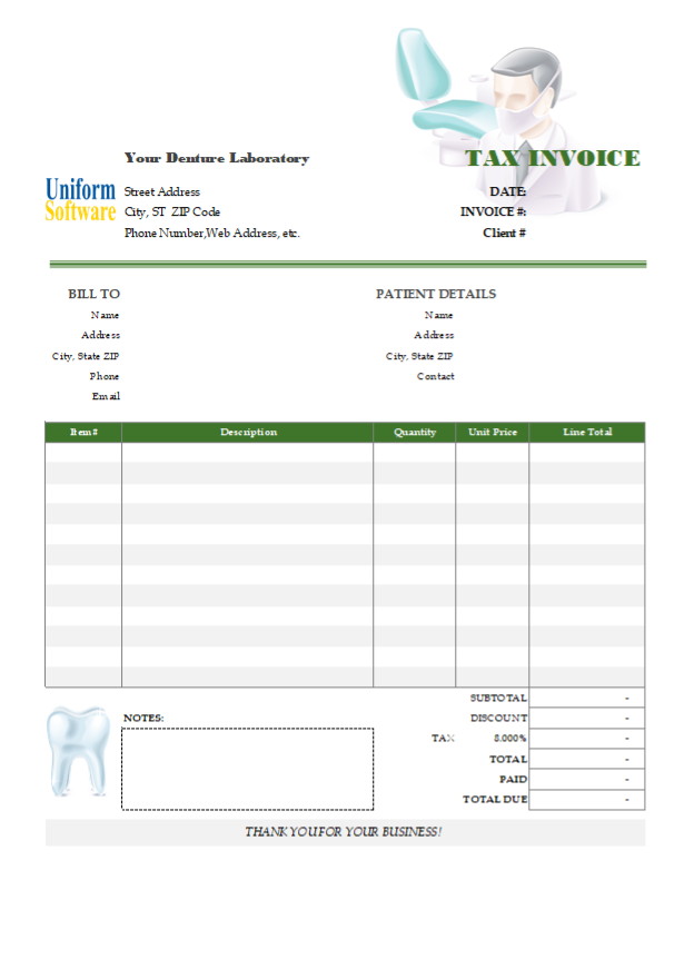 Medical Invoice Template (1)